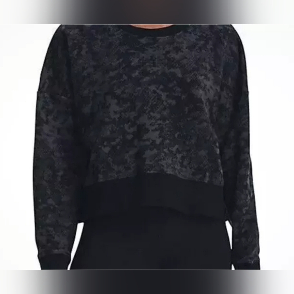 NWT Under Armour Rival Fleece Camo Crew Crop sz M loose